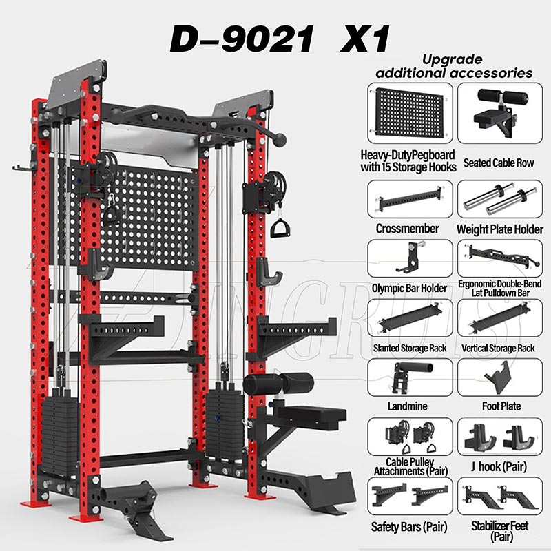 All-in-One Power Rack with Cable Crossover